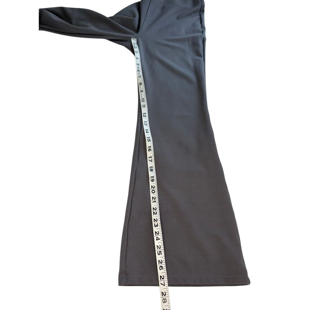 Halara gray high-waisted work pants with flared leg - M - Picture 8 of 9